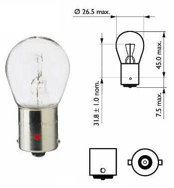 Bombilla 12V 21W : Precio Guatemala