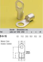 XB D616 - TERMINAL COBRE DIN