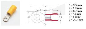 XB PVC55053 - TERMINAL AISLADO 2,5-6,0