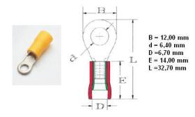 XB PVC55064 - TERMINAL Y CONECTOR AISLADOS *