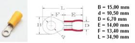 XB PVC55105 - TERMINAL AISLADO 2,5-6,0