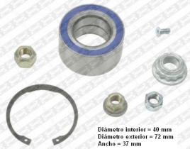  R15434 - KITS RODAMIENTO RUEDA