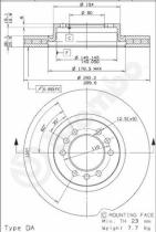 BREMBO 09772310 - VOLKSWAGEN LIGHT COMMERCIAL