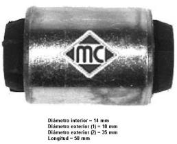 Metalcaucho 04580 - SILENTBLOC BRAZO SUP ESPACE-II