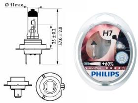 Philips 12972VPS2 - H7 VISIONPLUS SP 12V 55W PX26D