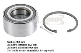 Snr R17327 - KITS RODAMIENTO RUEDA