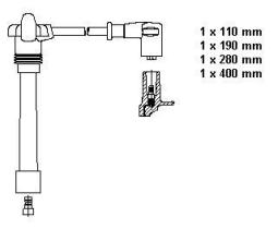 Bremi BC600427 - JUEGO CABLES DE BUJIA