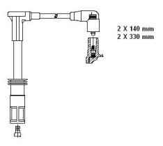 Bremi BC912 - JUEGO CABLES DE BUJIA