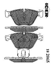 Icer 182065000 - PASTILLAS DE FRENO DELANTERAS