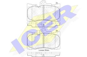 Icer 182059000 - PASTILLAS DE FRENO DELANTERAS