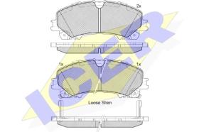 Icer 182202000 - PASTILLAS DE FRENO DELANTERAS