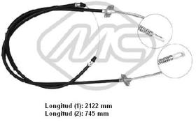 Metalcaucho 80256 - CABLE FRENO NIVA