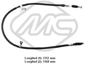 Metalcaucho 82212 - CABLE FRENO MX3 ALL DX-RH