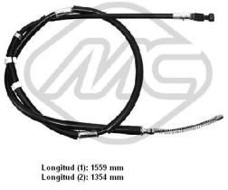 Metalcaucho 82257 - CABLE FRENO PAJERO(77KW)DX-RH