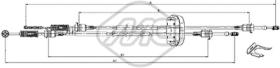 Metalcaucho 82291 - CABLE CAMBIO PRIMASTAR ALL GEARPK6