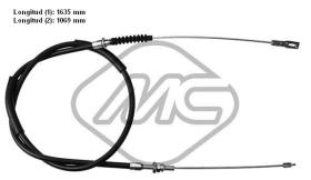 Metalcaucho 82796 - CABLE FRENO 505 TI-STI-GTI-TD DX/SX