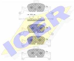 Icer 182279000 - PASTILLAS DE FRENO DELANTERAS
