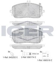  182331 - JGO.PASTILLAS FRENO MERCEDES