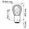 Philips 13496MLCP - lampara stop PY21W MASTERLIFE CP 24V 21W BAU15S